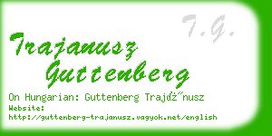 trajanusz guttenberg business card